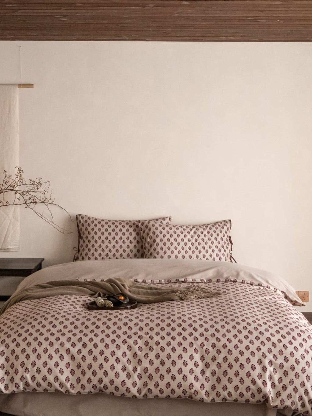 Woodland Leaf Brushed Cotton Duvet Cover Set original reference image 6