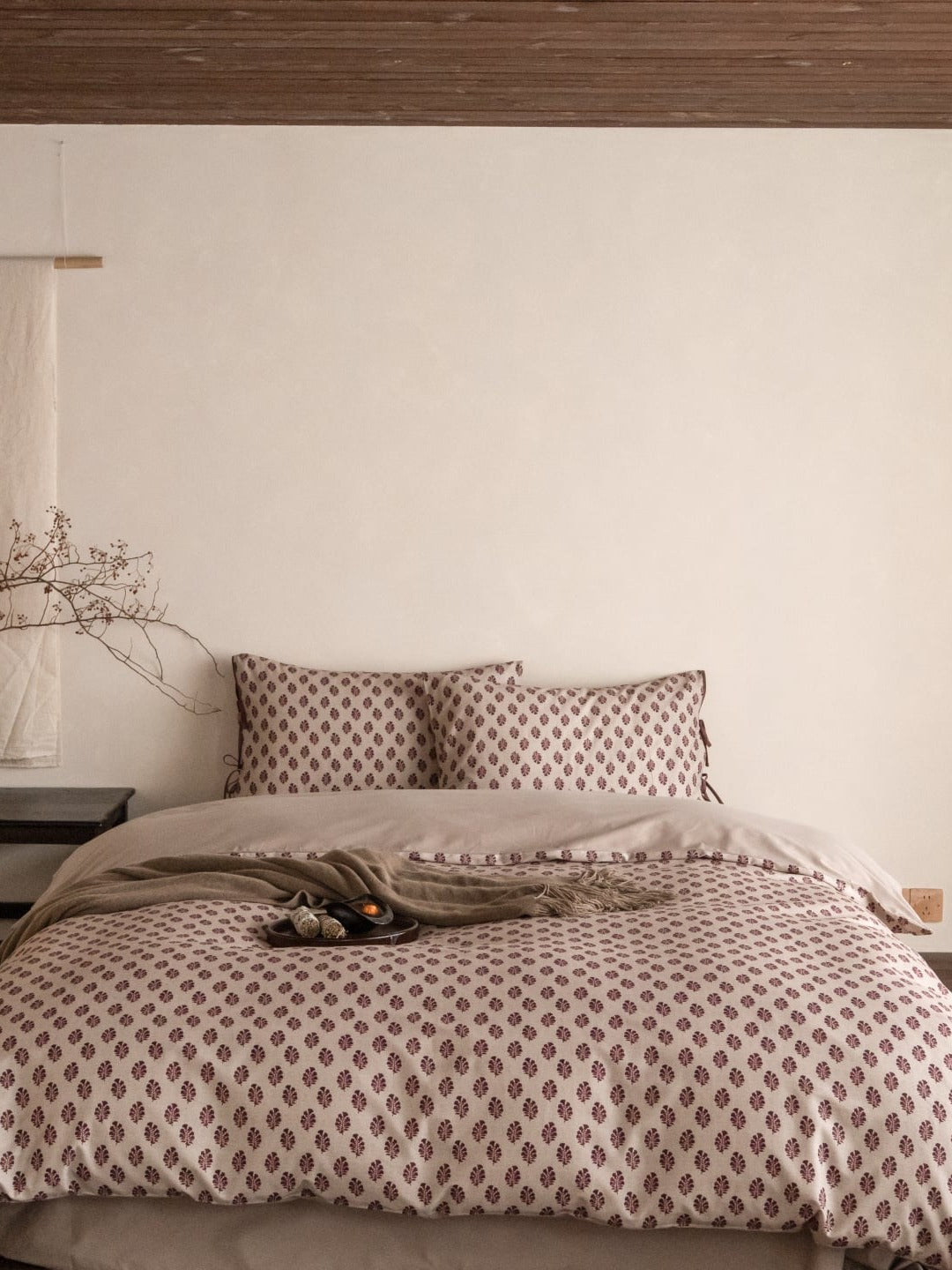 Woodland Leaf Brushed Cotton Duvet Cover Set original reference image 6
