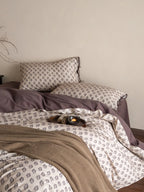 Woodland Leaf Brushed Cotton Duvet Cover Set original reference image 9
