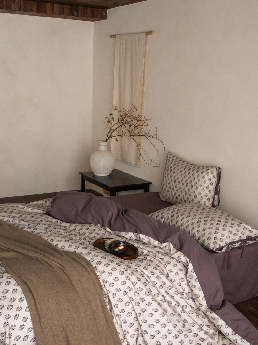 Woodland Leaf Brushed Cotton Duvet Cover Set original reference image 11