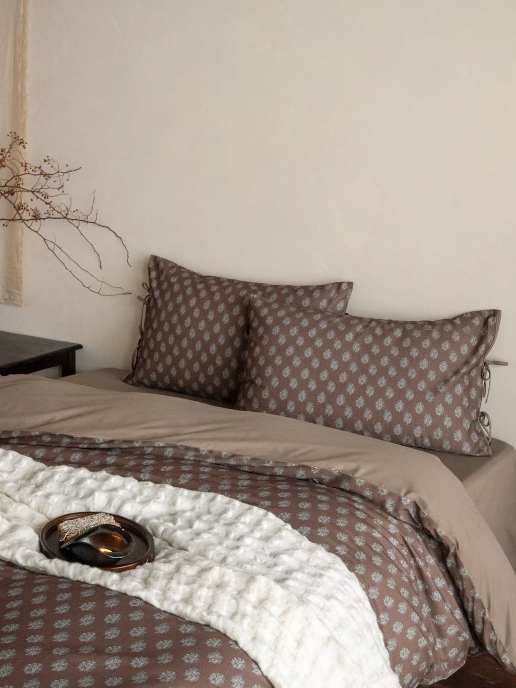Woodland Leaf Brushed Cotton Duvet Cover Set original reference image 13