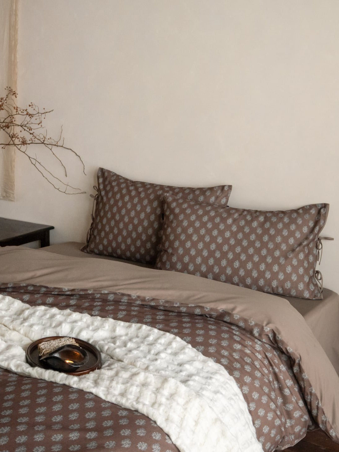 Woodland Leaf Brushed Cotton Duvet Cover Set original reference image 13