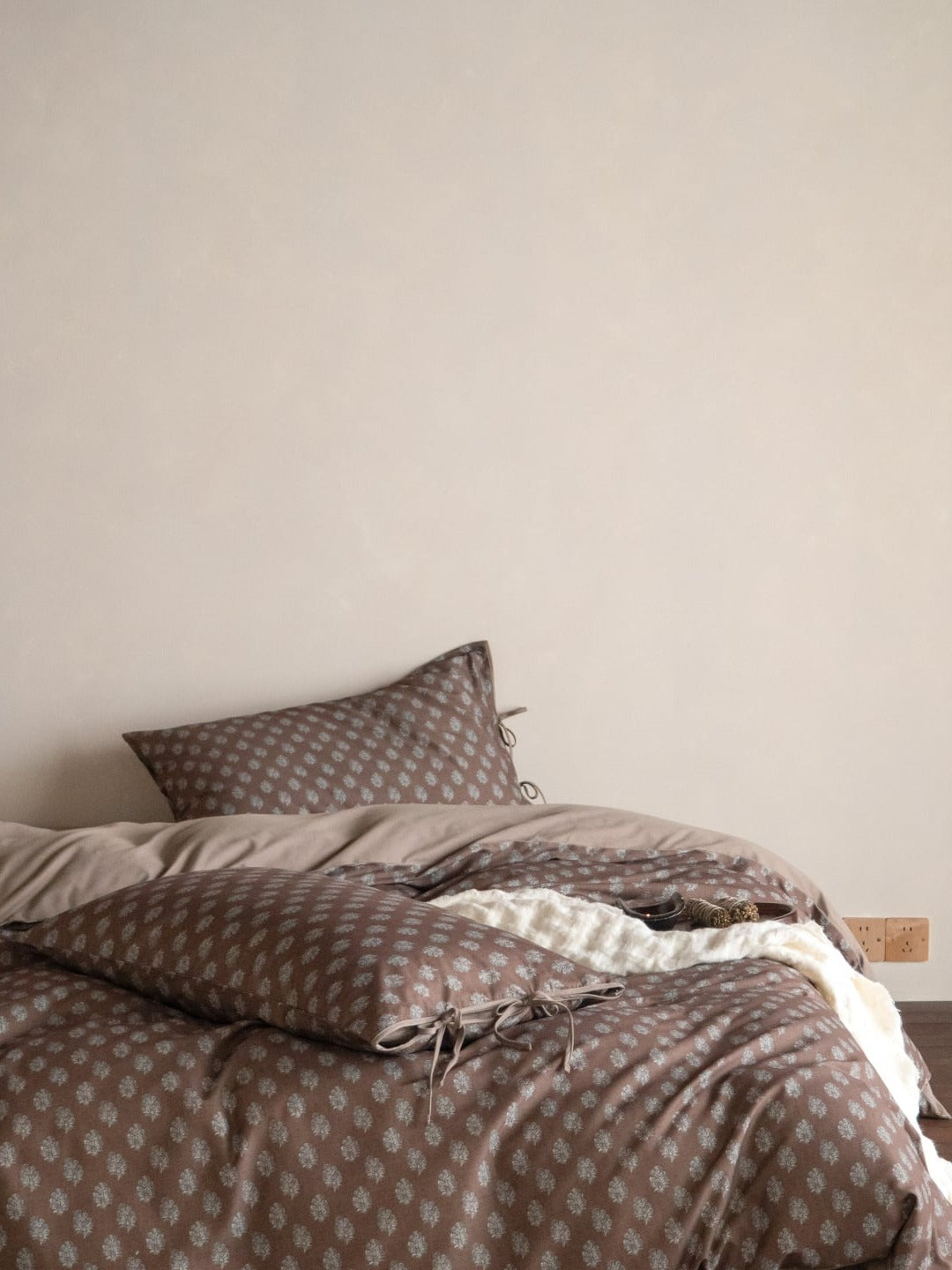 Woodland Leaf Brushed Cotton Duvet Cover Set original reference image 15