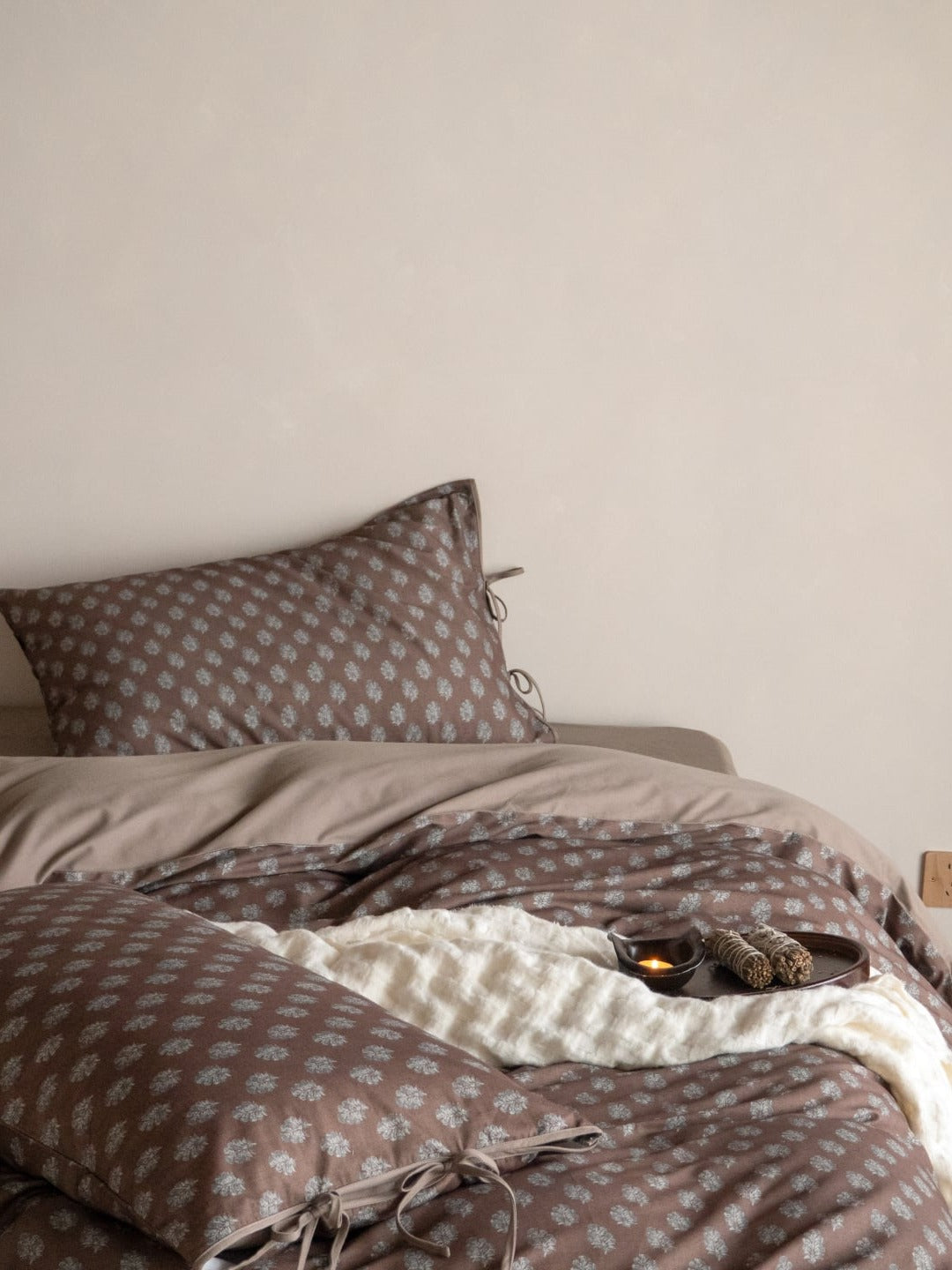 Woodland Leaf Brushed Cotton Duvet Cover Set original reference image 16
