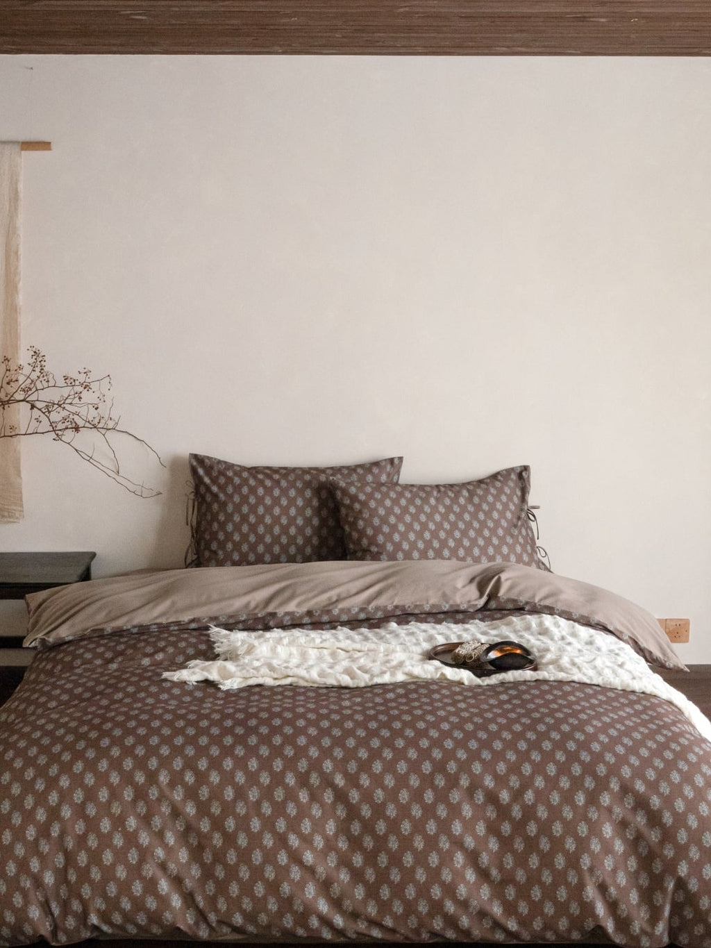 Woodland Leaf Brushed Cotton Duvet Cover Set original reference image 18