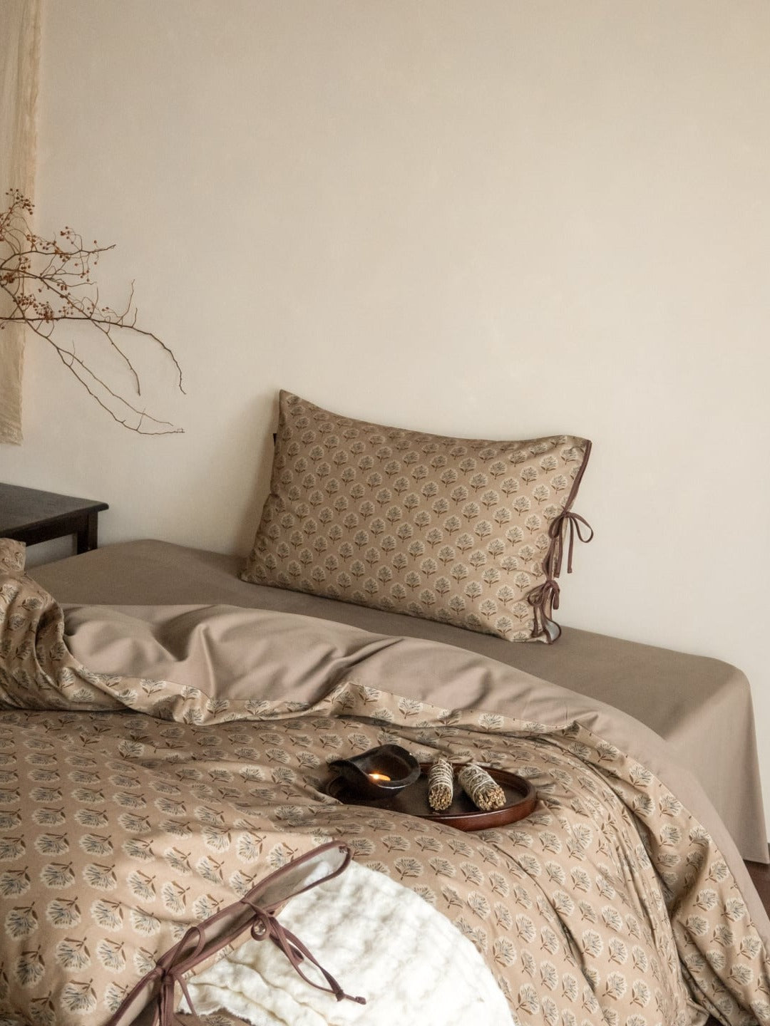 Woodland Leaf Brushed Cotton Duvet Cover Set original reference image 25