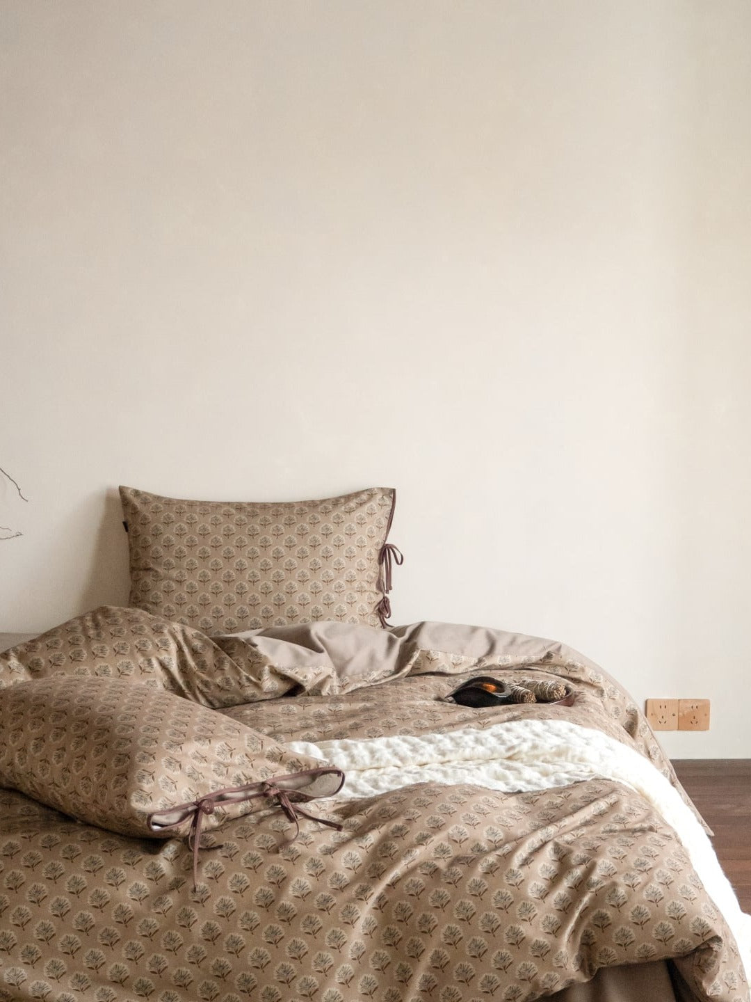 Woodland Leaf Brushed Cotton Duvet Cover Set original reference image 26
