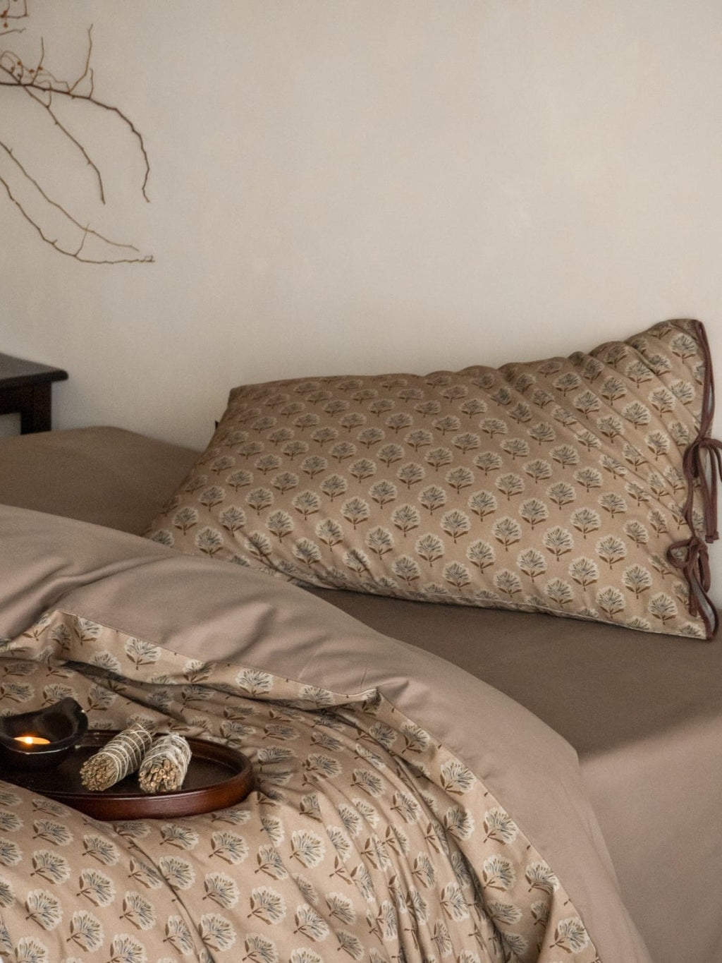 Woodland Leaf Brushed Cotton Duvet Cover Set original reference image 29