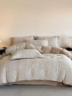 Woven Haze Chenille Jacquard Duvet Cover Set original reference image 2