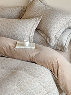 Woven Haze Chenille Jacquard Duvet Cover Set original reference image 4
