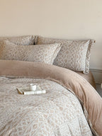 Woven Haze Chenille Jacquard Duvet Cover Set original reference image 5