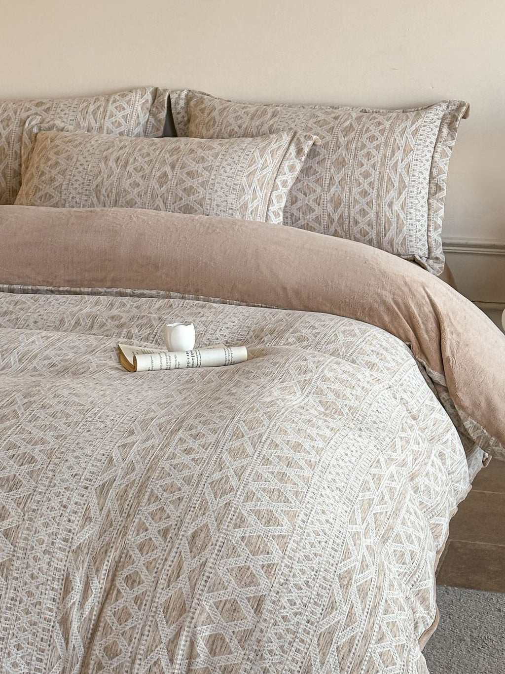 Woven Haze Chenille Jacquard Duvet Cover Set original reference image 6