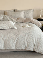 Woven Haze Chenille Jacquard Duvet Cover Set original reference image 9