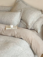 Woven Haze Chenille Jacquard Duvet Cover Set original reference image 10