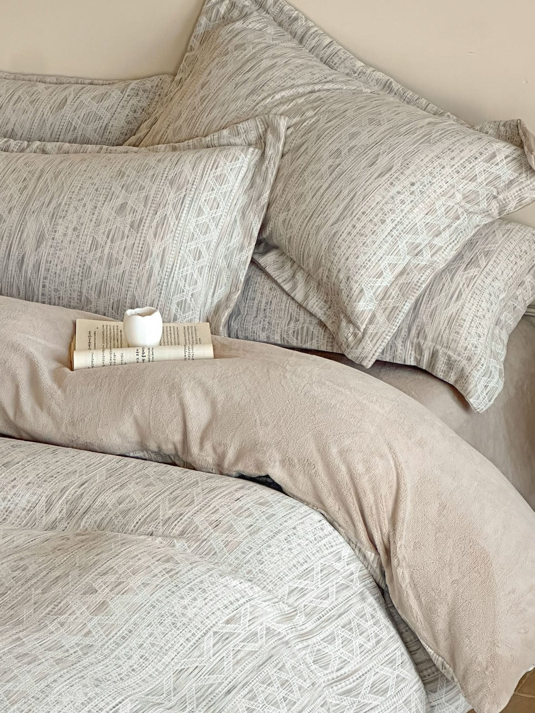 Woven Haze Chenille Jacquard Duvet Cover Set original reference image 10