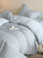 Woven Haze Chenille Jacquard Duvet Cover Set original reference image 13