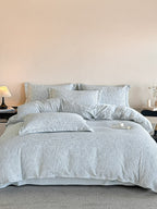 Woven Haze Chenille Jacquard Duvet Cover Set original reference image 14