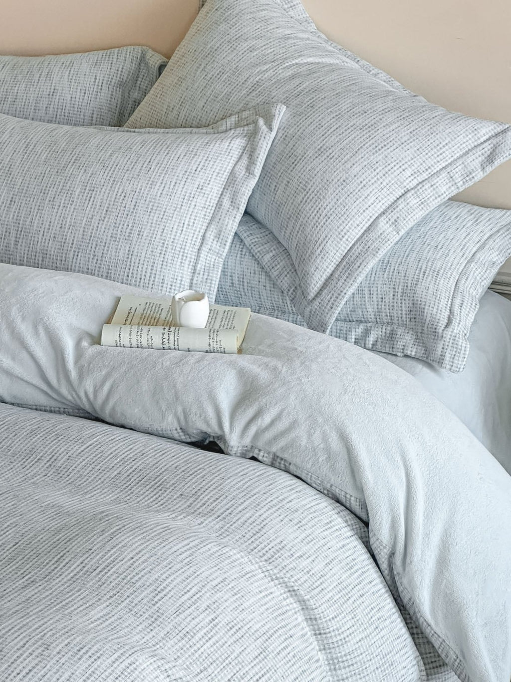 Woven Haze Chenille Jacquard Duvet Cover Set original reference image 16