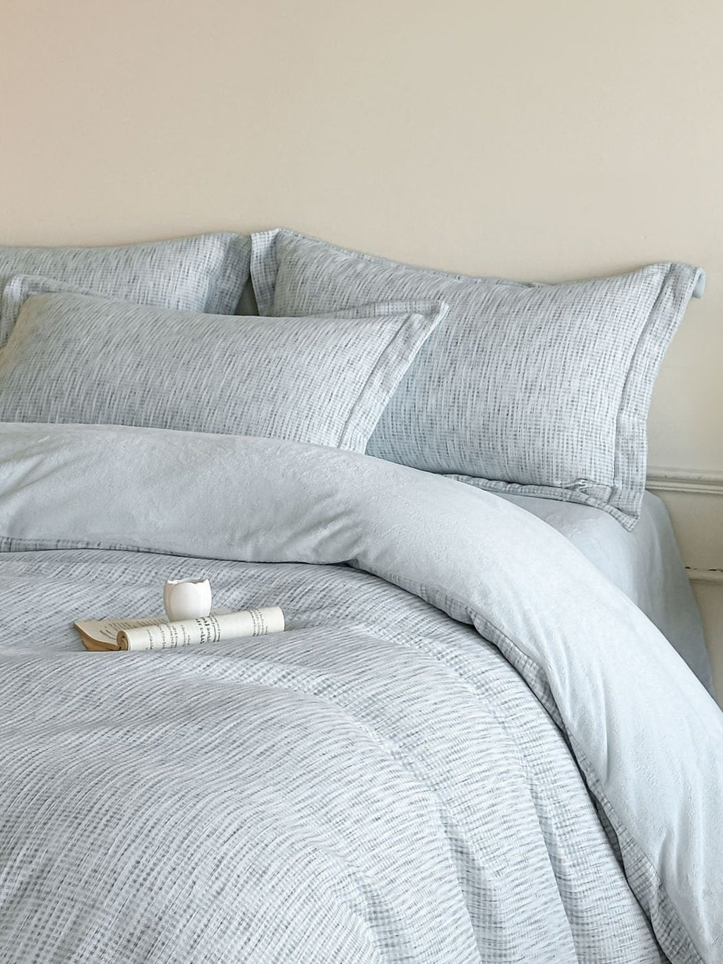 Woven Haze Chenille Jacquard Duvet Cover Set original reference image 17