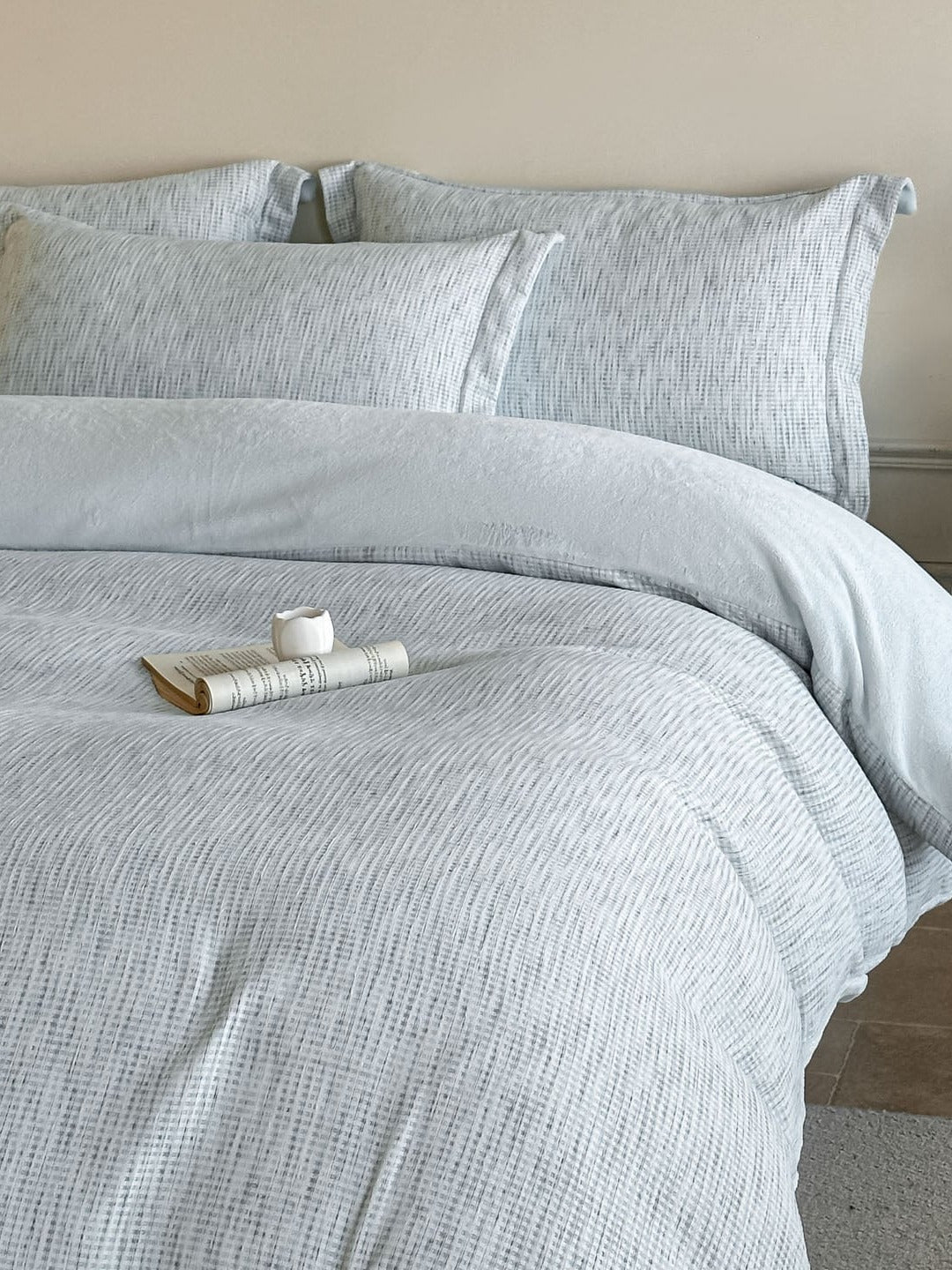 Woven Haze Chenille Jacquard Duvet Cover Set original reference image 18