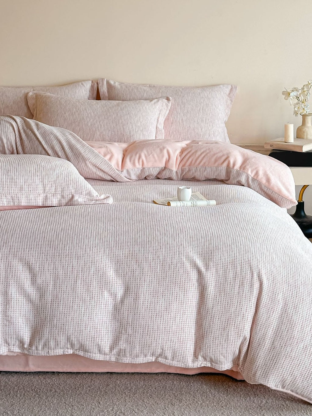 Woven Haze Chenille Jacquard Duvet Cover Set original reference image 21