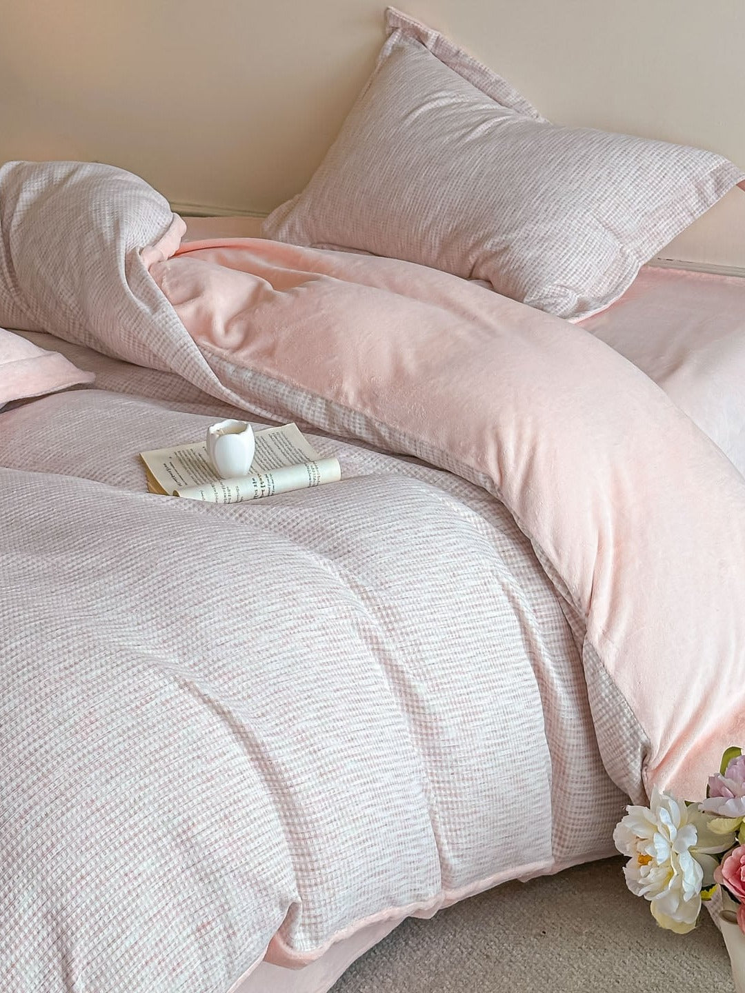 Woven Haze Chenille Jacquard Duvet Cover Set original reference image 23