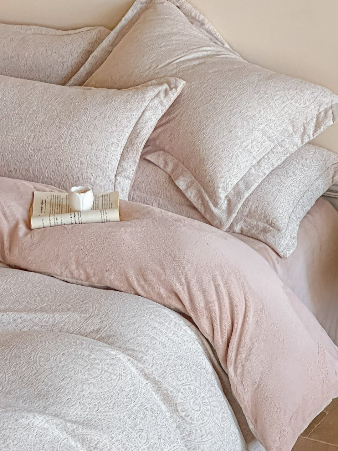 Woven Haze Chenille Jacquard Duvet Cover Set original reference image 28