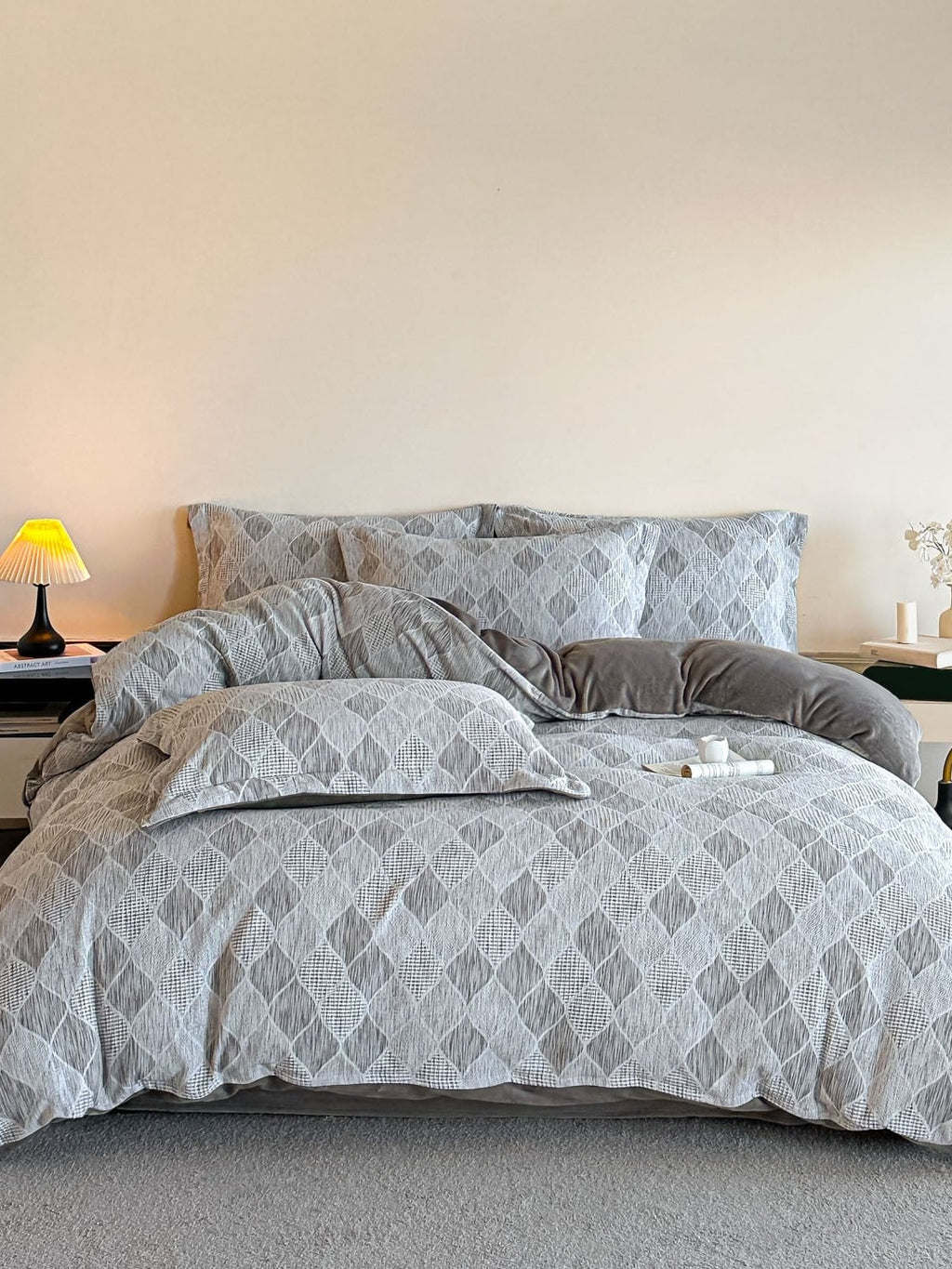 Woven Haze Chenille Jacquard Duvet Cover Set original reference image 32