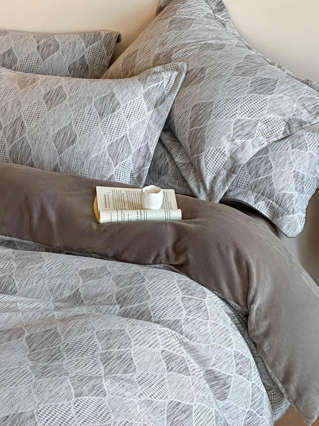 Woven Haze Chenille Jacquard Duvet Cover Set original reference image 34