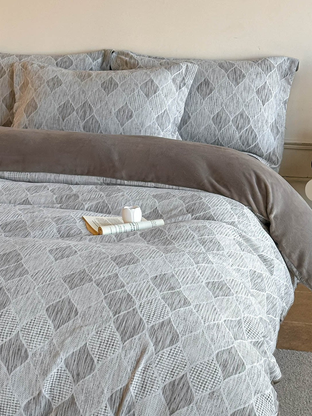 Woven Haze Chenille Jacquard Duvet Cover Set original reference image 36