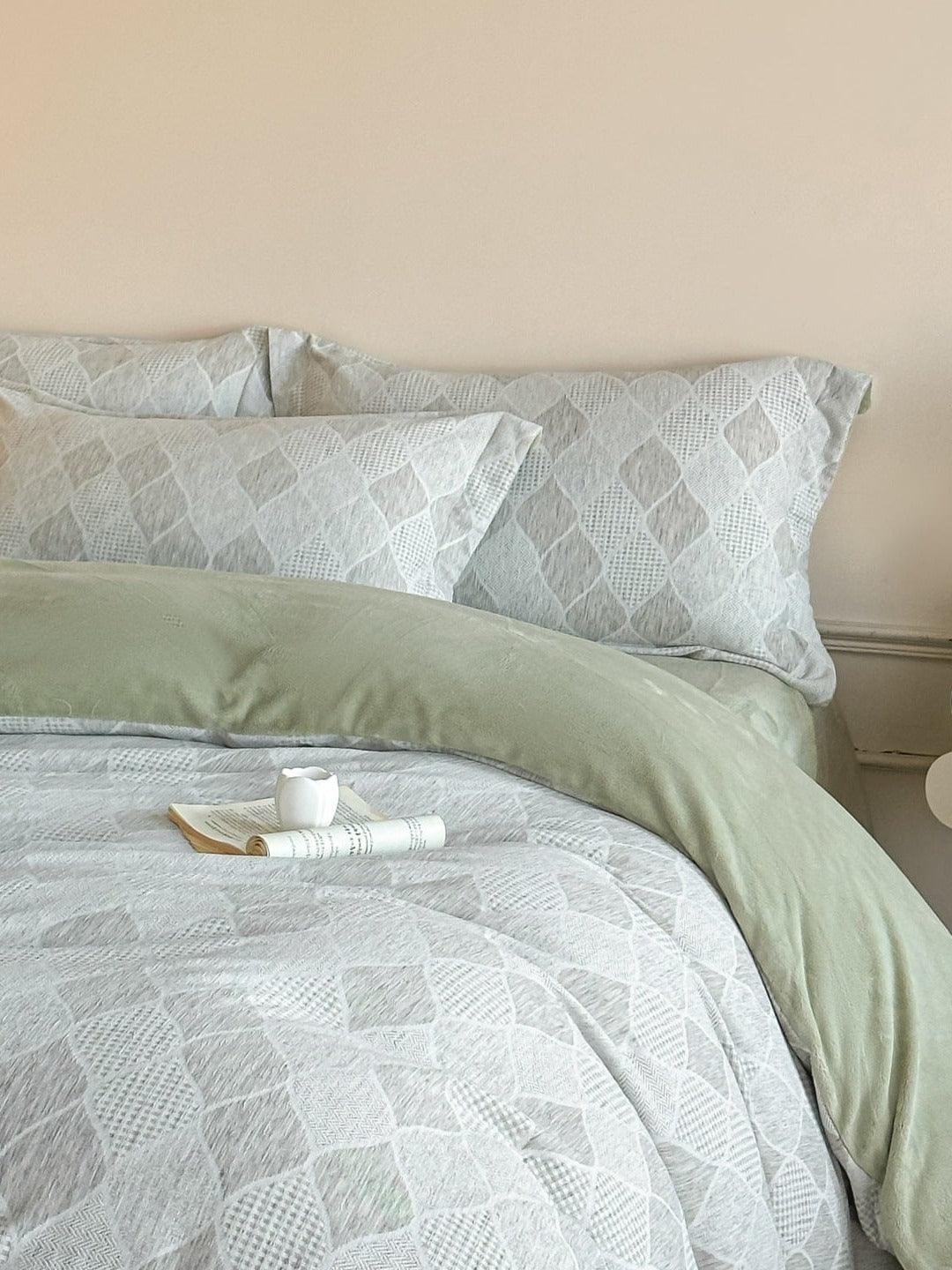 Woven Haze Chenille Jacquard Duvet Cover Set original reference image 41