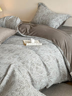 Woven Haze Chenille Jacquard Duvet Cover Set original reference image 43