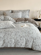 Woven Haze Chenille Jacquard Duvet Cover Set original reference image 45