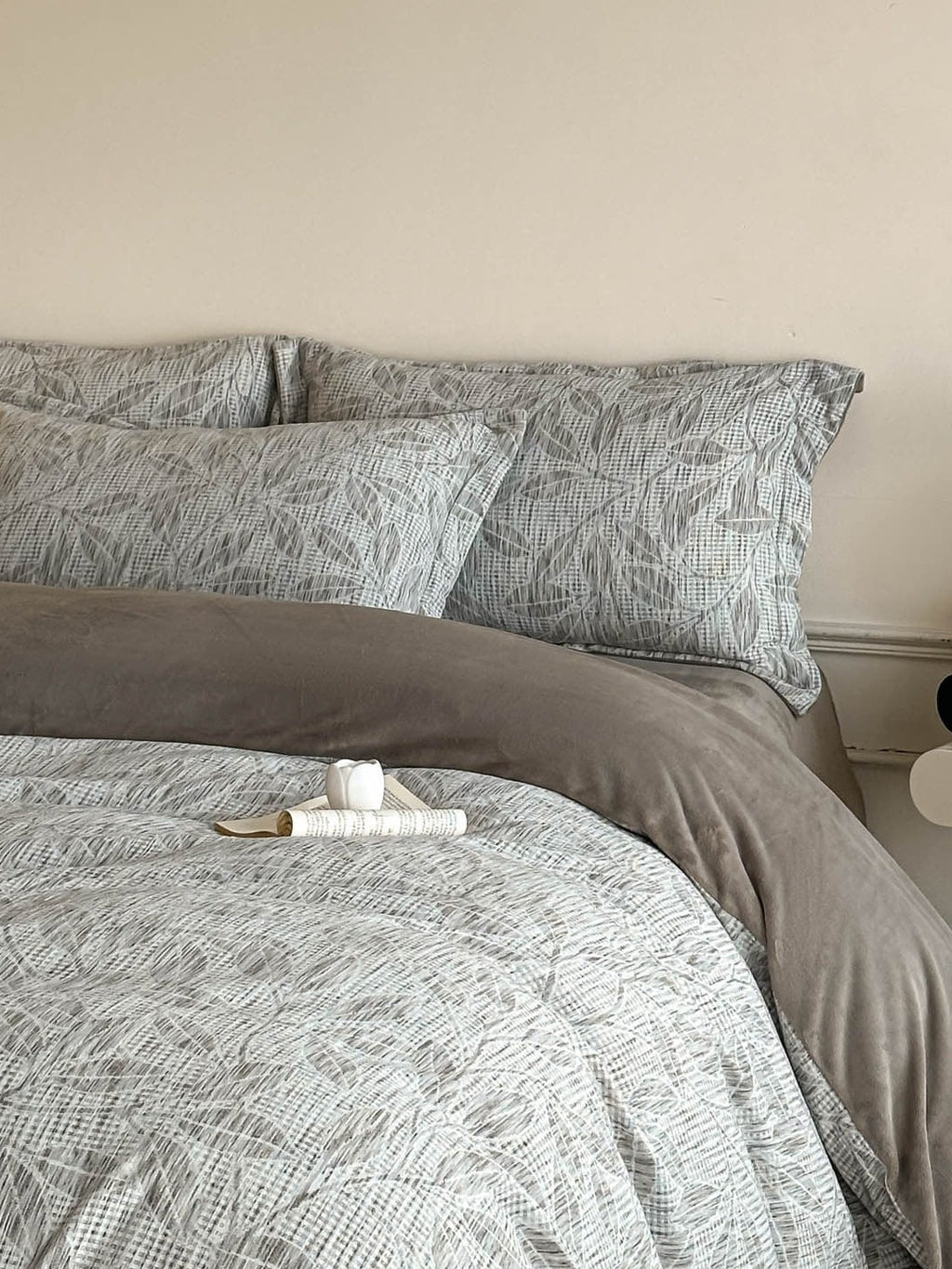 Woven Haze Chenille Jacquard Duvet Cover Set original reference image 47