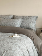 Woven Haze Chenille Jacquard Duvet Cover Set original reference image 47