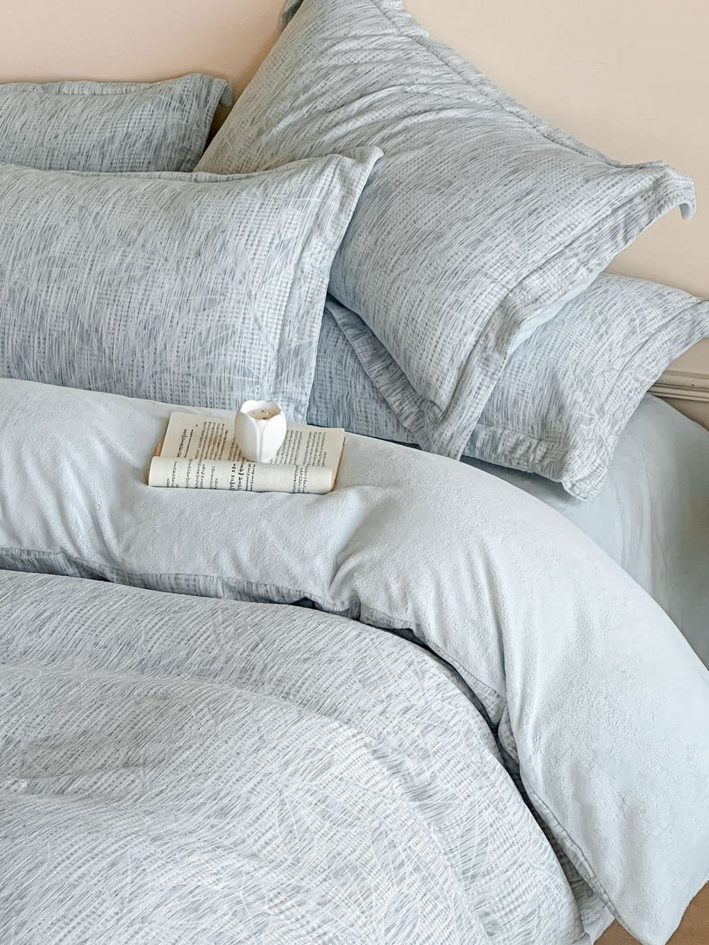 Woven Haze Chenille Jacquard Duvet Cover Set original reference image 52