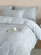 Woven Haze Chenille Jacquard Duvet Cover Set original reference image 54