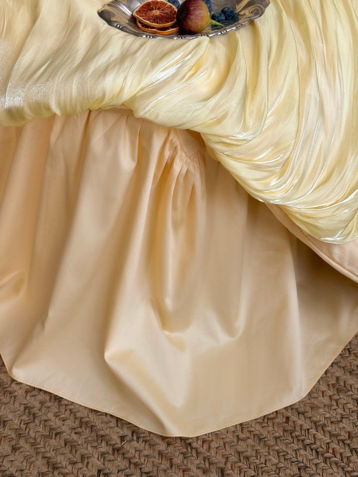 French Ruffle Lace Cotton Sateen Bedding