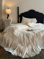 Ivory Ruffle Cloud Tencel Bedding Set