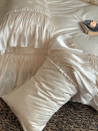 Ivory Ruffle Cloud Tencel Bedding Set