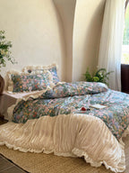 Vintage Oil Garden Ruched Bedding Set
