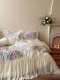 Oil Garden Veil Ruffle Bedding Set