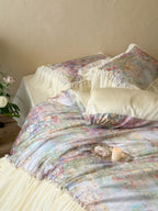 Oil Garden Veil Ruffle Bedding Set
