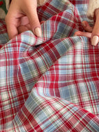 Snowy Joy Cotton Muslin Gauze Christmas Bedding Set