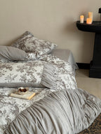 Heritage Meadow Toile Ruched Bedding Set