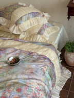 Roseveil Garden Ruched & Ruffle Tencel Bedding Set