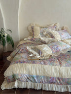 Roseveil Garden Ruched & Ruffle Tencel Bedding Set