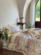 Roseveil Garden Ruched & Ruffle Tencel Bedding Set