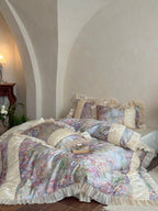 Roseveil Garden Ruched & Ruffle Tencel Bedding Set