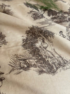 Willowbrook Toile Muslin Gauze Ruffle Bedding Set – Beige